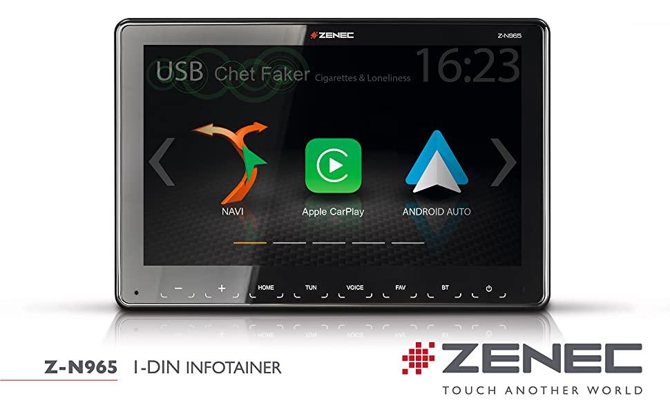 ZENEC Z-N965 – 1-DIN AUTORADIO / INFOTAINER MIT APPLE CARPLAY UND ANDROID  AUTO