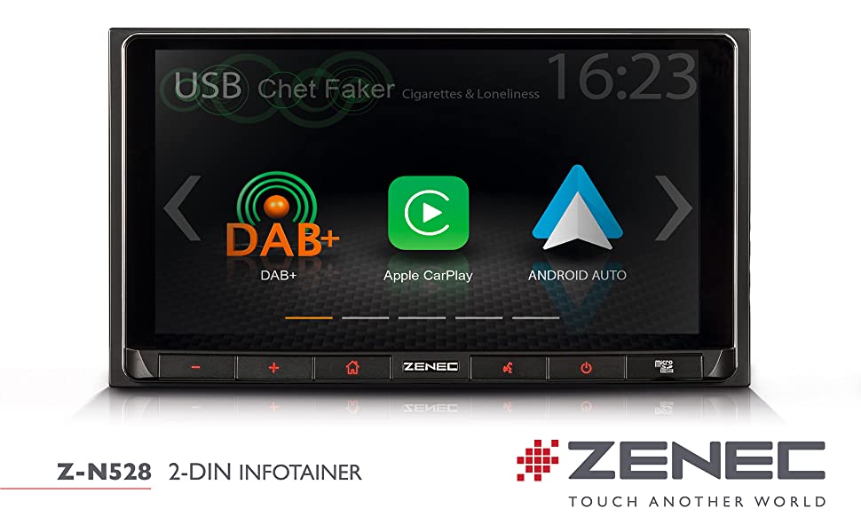 Zenec Z-N528 – 2-DIN Autoradio DAB+ mit Apple CarPlay und Google Android  Auto für Fiat Ducato / Peugeot Boxer & Citroen Jumper
